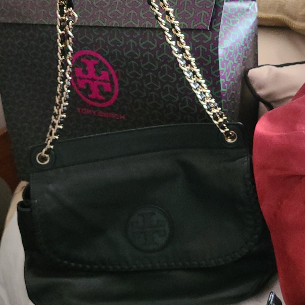 Authentic Tory Burch Marion Leather bag